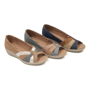 Moira - Ladies Cushion Walk Peep-Toe Shoe | 15 pair pre-pack