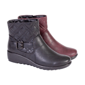 Queenie - Ladies Cushion Walk Ankle Boots | 15 pair pre-pack